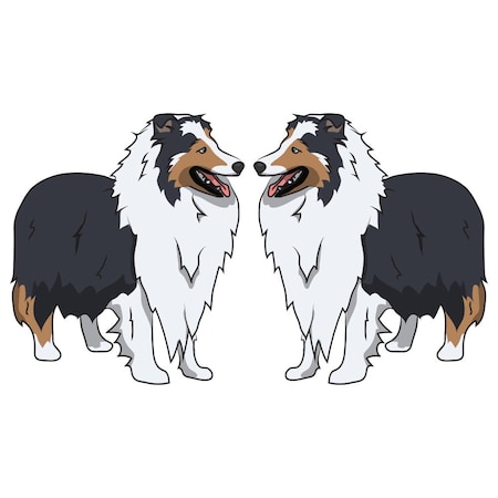 Signmission Shetland Sheepdog Dog Decal, Dog Lover Decor Vinyl Sticker D-18-Shetland Sheepdog